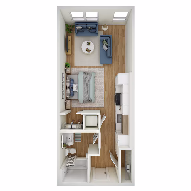 Studio - e2.1 602 floor plan